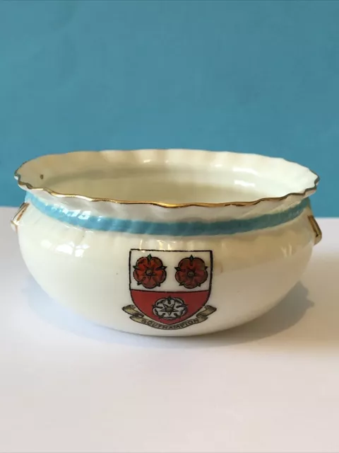 Southampton Crested - Bagware Sugar Bowl - Wh Goss