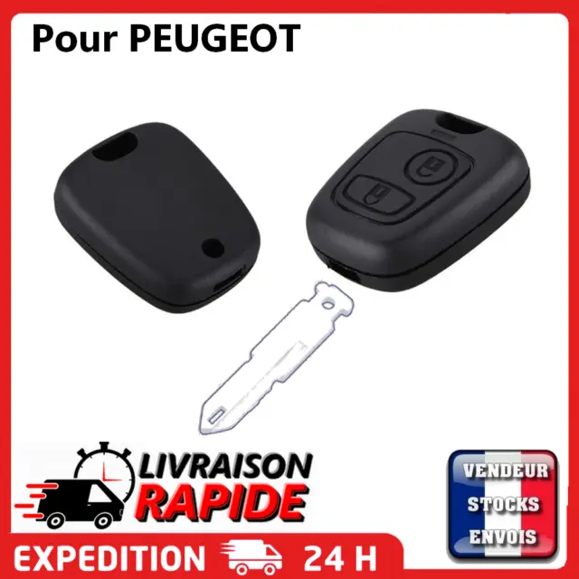 Coque clé plip pour Peugeot 106 107 206 207 306 307 406 407 806
