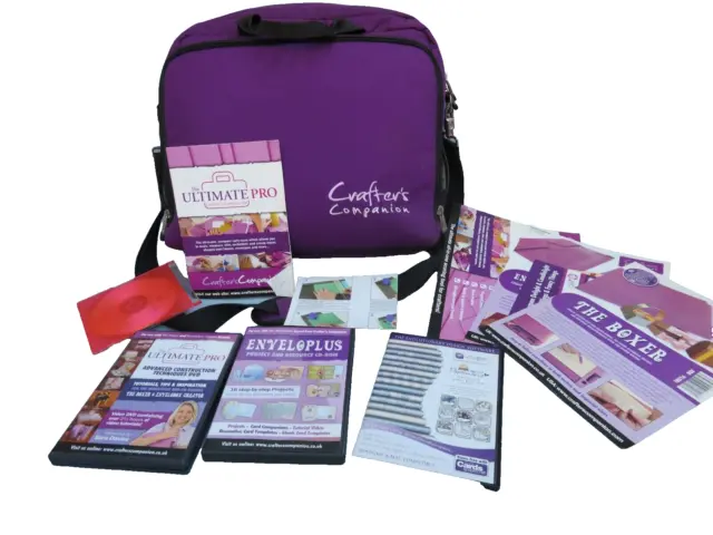 Crafters Companion Ultimate Pro Plus Carry Bag Punch Board & Extras