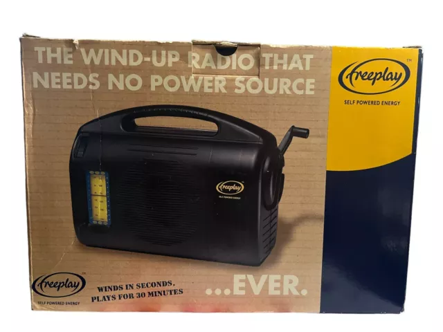 FREEPLAY WIND UP RADIO great Camping, hurricane Self Powered W/ ORIGINAL BOX