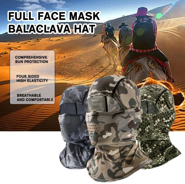 Full Face Mask Cover with Head Cover Motorcycle Headgear Balaclava Hat L6O3