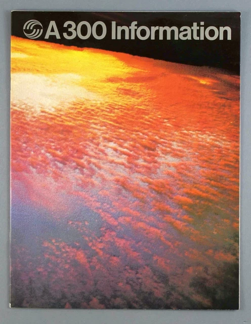 Airbus A300 Manufacturers Sales Airline Brochure 1973 Seat Maps