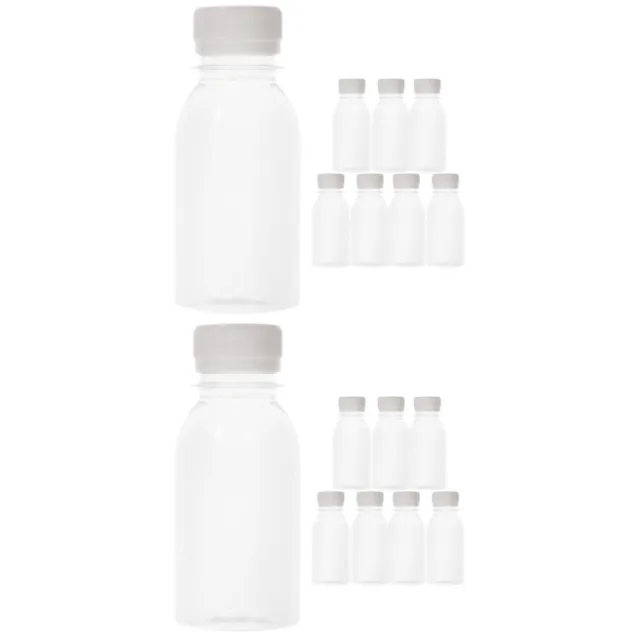 16 Pcs Milk Bottle Abs Child Mini Bottles Tea Holder Plastic Beverage Container