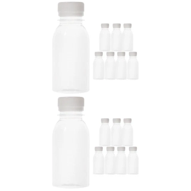 16 Pcs Milk Bottle Abs Child Mini Bottles Tea Holder Plastic Beverage Container