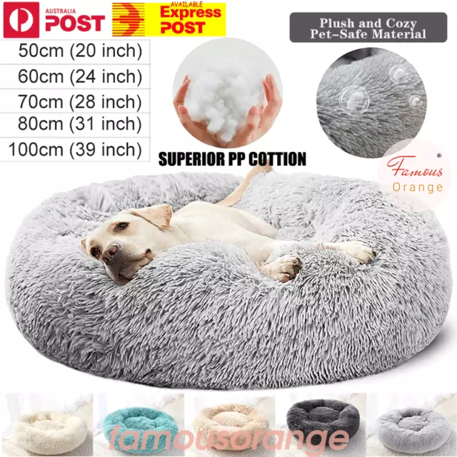 Large Pet Dog Cat Bed Puppy Cushion House Soft Warm Kennel Mat Blanket 5 Sizes