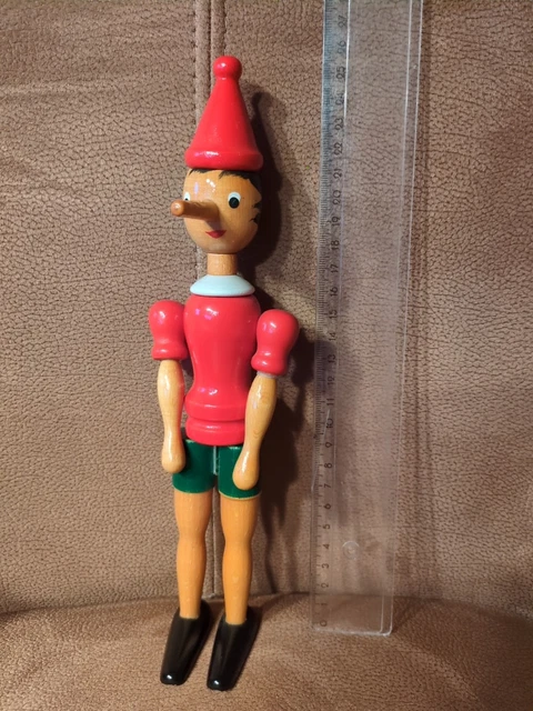 ANCIENNE FIGURINE PINOCCHIO et son cartable-Années 50-60 - Marque play