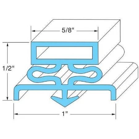 ALLPOINTS SELECT 741114 22 3/4 in x 59 1/2 in Door Gasket