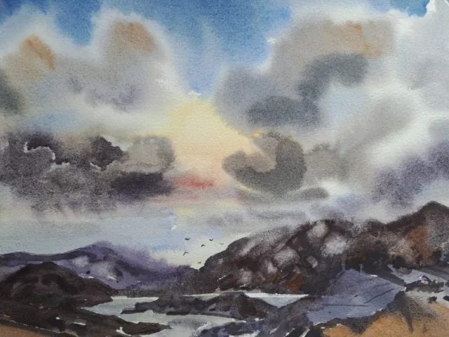 Blaven Isle Of Skye Watercolour Painting - By Daniel Nichols