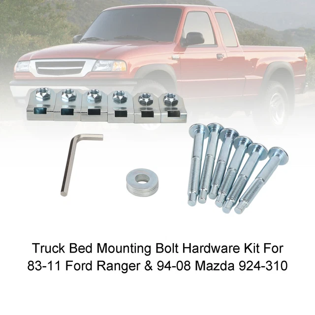 Kit hardware bullone montaggio letto camion per 83-11 Ford Ranger & 94-08 Mazda B7