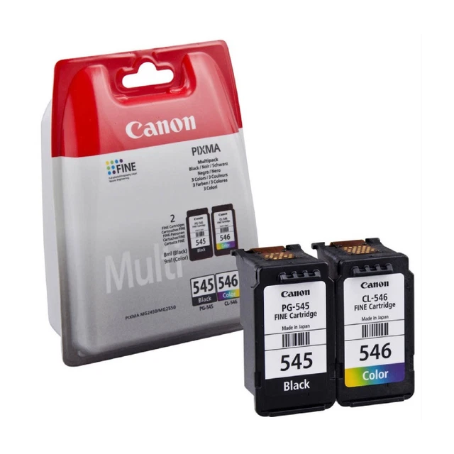 Kit 2 Cartucce Canon Originali Pg-545 Cl-546 Nera Colore