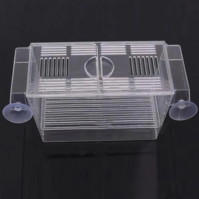 Aquarium Fish Tank Guppy Double Breeding Breeder Rearing Box Fish Tank Aquarium