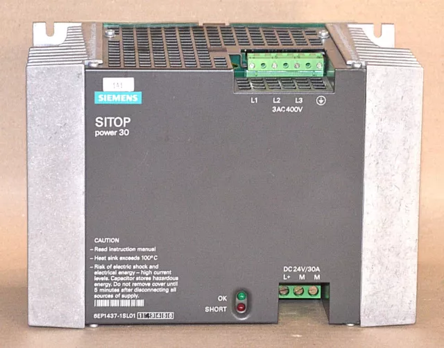 Siemens 6EP1437-1SL01 Sitop Power 30 Netzteil 6EP14371SL01 Power Supply E:2