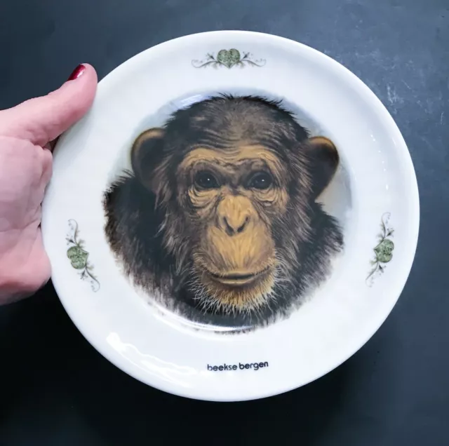 Netherlands Beekse Bergen Safari Zoo Chimpanzee Collectors Plate Enter Holland