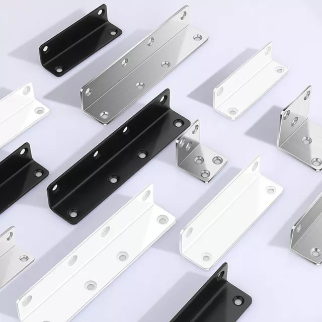 Stainless Steel 90° Right Angle Bracket Corner Brace Joint Shelf Support L Shape 2