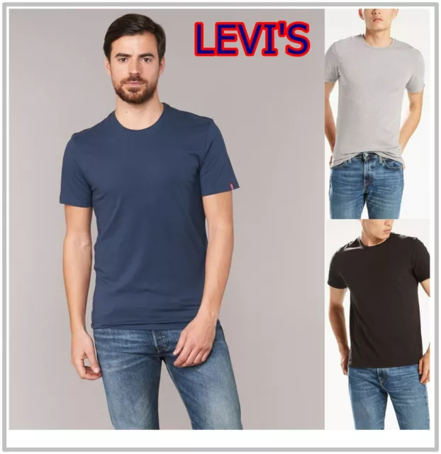 Levis T shirt Uomo Levi's Maglia Mezza Manica Cotone Intima Sottogiacca S M L XL