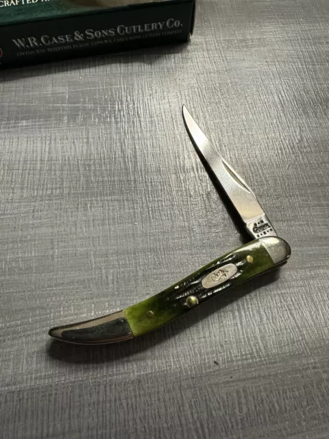 Case XX Tiny Toothpick Olive Green 2005 NIB Old Stock Pocket Knife 610096