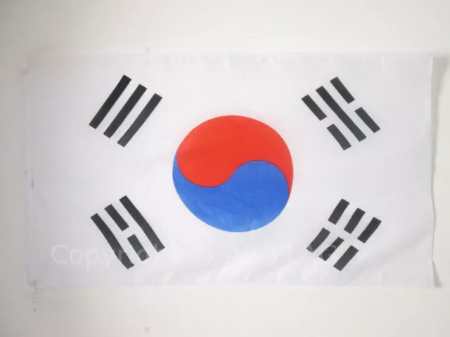 BANDERA de COREA DEL SUR 150x90cm especial hinchas - BANDERA SURCOREANA 90 x 150