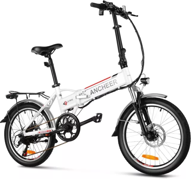 ANCHEER 20 Zoll E-Bike Klappbar, Faltbares Pedelec Elektrofahrrad mit 288Wh