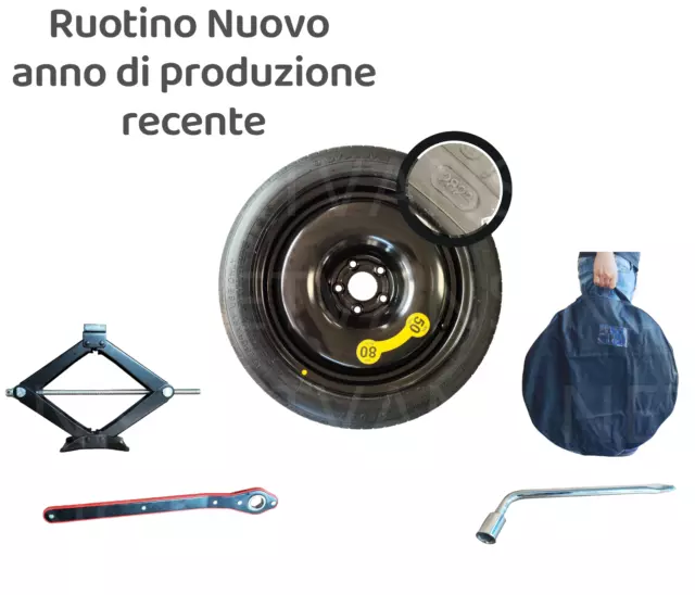 Ruotino di Scorta 17" per Mercedes Classe C, E con Cric Chiave e Sacca