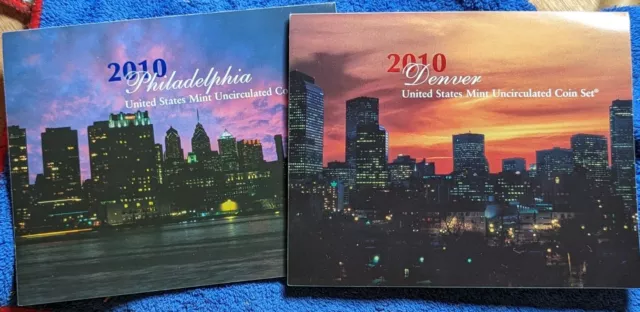 2010 P&D | US Mint Uncirculated UNC Clad Complete 28 Coin Set #45964Y