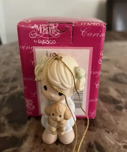Precious moments Ornament - You Were Made For Me 4004376 - Girl With Puppy Boxed