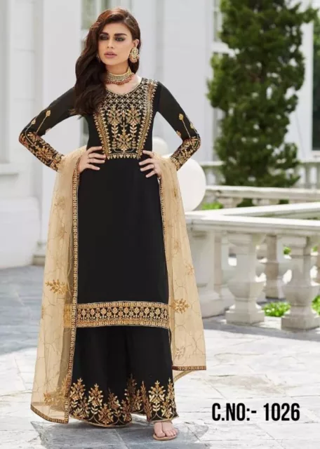 Pakistano Indiano Tradizionale Nuovo Salwar Kameez Abito da Sposa Vestito Festa