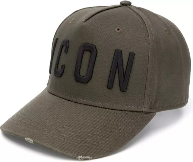 Dsquared2 $175 Icon Designer Baseball Cap Baseball Hat Black Green New