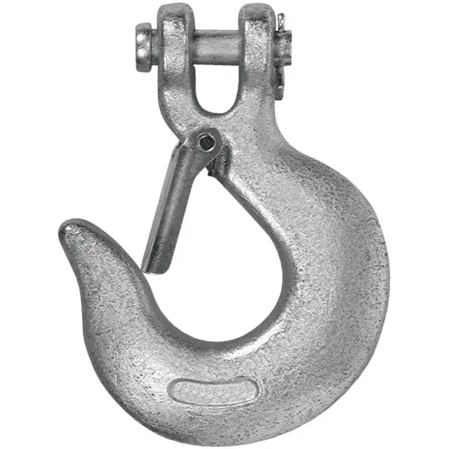 Campbell 1/4 In. Grade 43 Clevis Slip Hook With Latch T9700424 Campbell T9700424