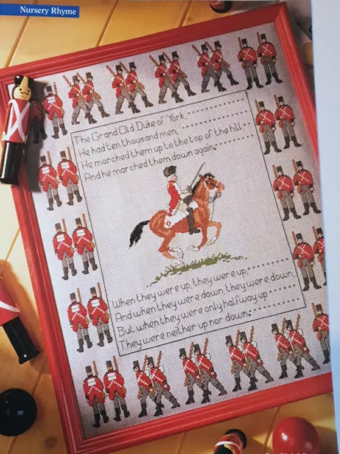 Kreuzstichkarte (aus dem Magazin) - Der große alte Herzog von York Kindergartenreim