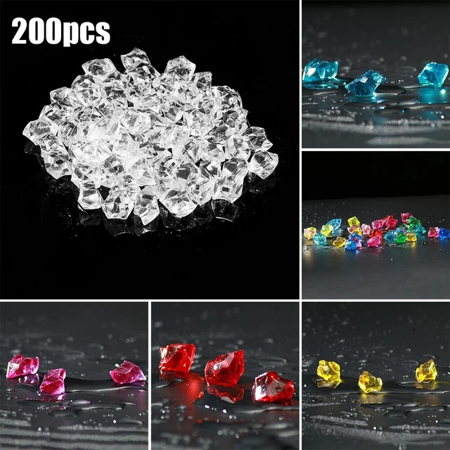 Crystal Acrylic Gem Stone Kids Mixed Color Transparent Vase Wedding Party