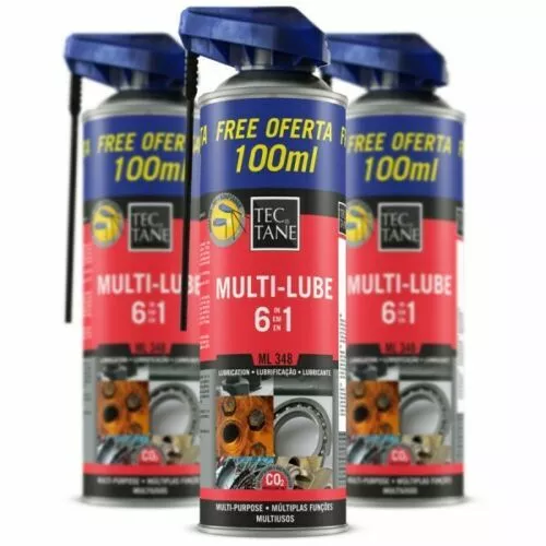 Pack 3 Spray Aceite Lubricante Multiusos 6 En 1,Limpia,Protege,Desbloquea 500 Ml