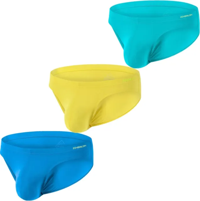 3-PACK Men’s Bulge Enhancing Underwear Briefs with Big Ball Pouch Bamboo Briefs