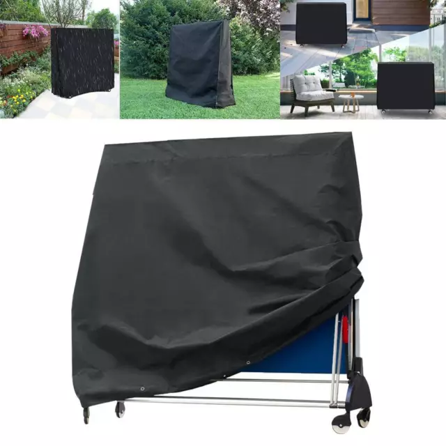 Ping Pong Table Storage Cover Indoor/Outdoor Black Table Tennis Sheet Waterproof
