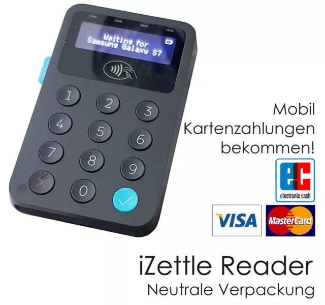 Izettle Puce Lecteur Terminal Carte Pour Ec-Cartes Creditcarten sans Contact CT1