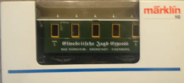 Märklin  4039 / Somo   (Spur H0)  Personenwagen - 2. Kl.   Jagd - Express + OVP