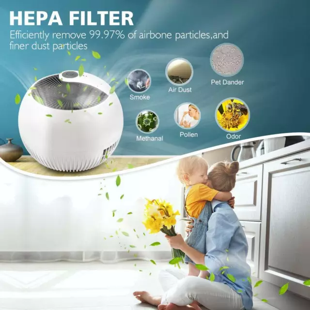 Purificateurs d'air HEPA - TAS avec 3 systèmes de filtration, modes, fonctionnement silencieux, pour 2