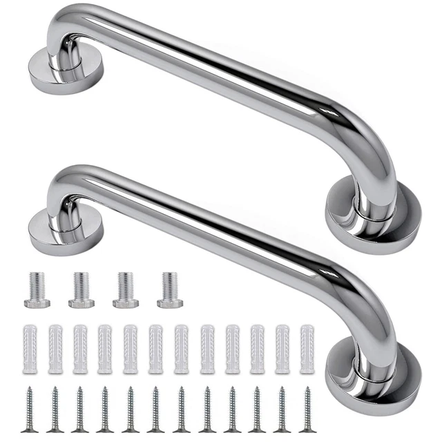 2X Safety Grab Bar Bathroom Support Handle Steel Bath Shower Toilet Hand Rail