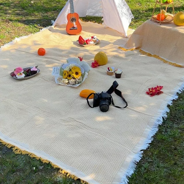 Picnic Cushion Anti-drop Decorate French Style Tablecloth Mat Cloth