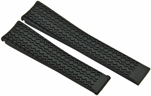 Bracelet Caoutchouc Noir TAG Heuer Pour Montre Monaco CAW21xx - 22mm