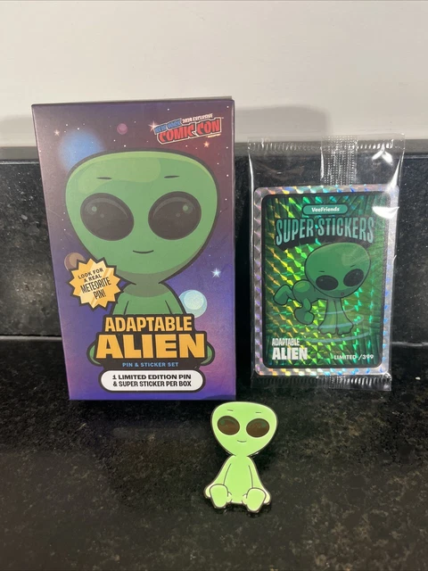 2024 VEEFRIENDS ADAPTABLE Alien Limited Edition Pin & Supersticker /399 ...