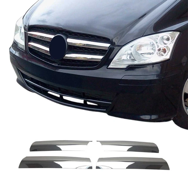 Calandre Diamant Noir Chromé Pour Mercedes Vito Et Viano 2010 à 2014 - Neuve, Sans Marque