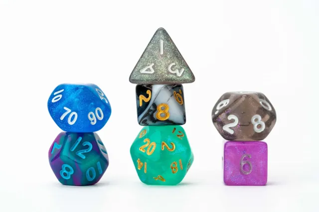 FanRoll by Metallic Dice Games Mystery Misfit Mini Polyhedral Dice ( (US IMPORT)