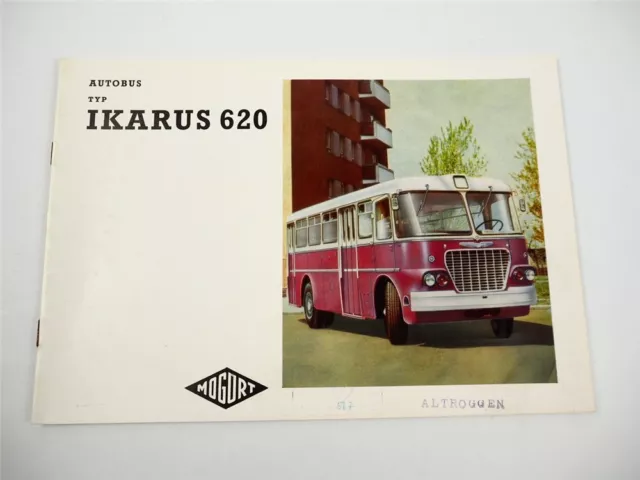 Ikarus 620 bus city bus brochure 1967 Hungary