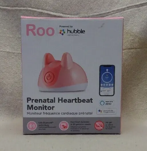 Hubble Roo Bluetooth Prenatal Heartbeat Monitor in Pink