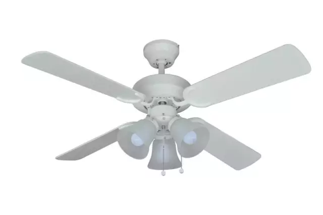 Fantasia Montana Ceiling Fan 36in White with Light