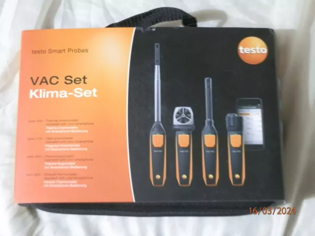 Testo Smart Probes VAC Kit 0563 0003 10 Wireless Sonden Set 405i 410i 605i 805i