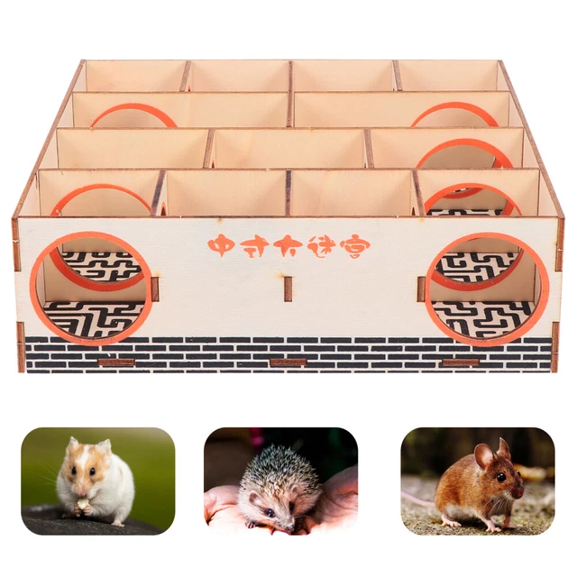 1Pc Hamster Hideout Hamster Holz Labyrinth Zwerg Hamster Labyrinth