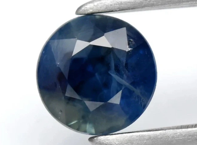 Saphir D'Auvergne 0.50ct Ovale Vert/bleu - Naturel Sans Traitement - Neuf Avec étiquette