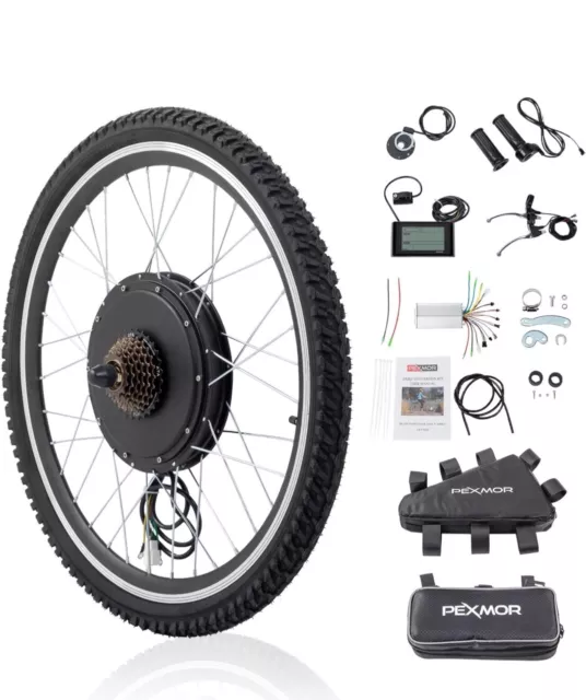 Electric Bike Conversion Kit, 48V 1000W /1500W 26" Front Wheel E-Bik