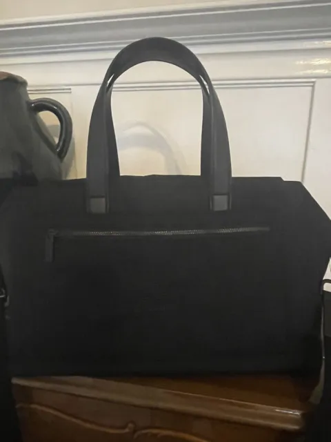Away Luggage Travel Weekender Duffle Gym Bag Heavy Duty Black Hard Solid Nylon 2